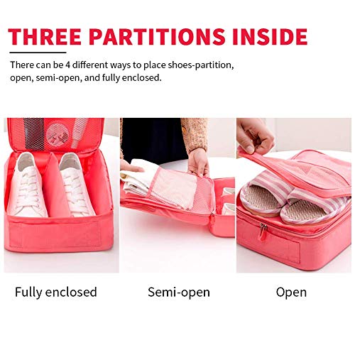 Zapato Bolsa Contiene Viaje Zapato Bolsas Plegable Impermeable Zapato Puches Organizador Doble Cremalleras Portátil Viaje Bolsa de Almacenamiento con Asa Superior para Viaje Y Daily Uso Zapato Bolsa Contiene Viaje Zapato Bolsas Plegable Impermeable Zapato Puches Organizador Doble Cremalleras Portátil Viaje Bolsa de Almacenamiento con Asa Superior para Viaje Y Daily Uso