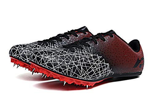 Zapatos De Atletismo Juvenil, 8 uñas Sprint Zapatos con Clavos Zapatillas Deportivas Zapatos De Entrenamiento Antideslizantes Zapatillas De Atletismo De Salto Ligeras con Clavos Unisex ,001,39EU