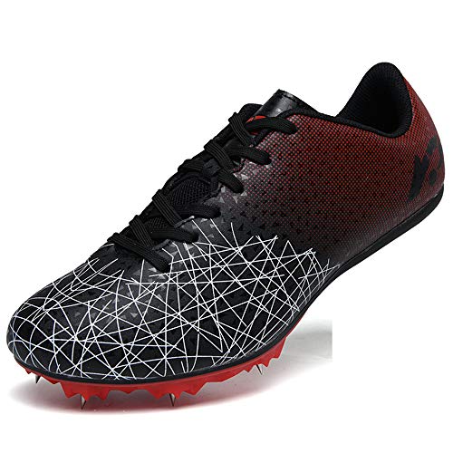 Zapatos De Atletismo Juvenil, 8 uñas Sprint Zapatos con Clavos Zapatillas Deportivas Zapatos De Entrenamiento Antideslizantes Zapatillas De Atletismo De Salto Ligeras con Clavos Unisex ,001,39EU