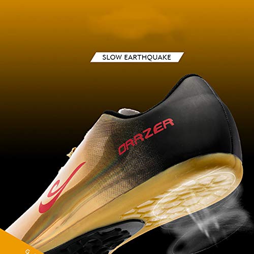 Zapatos De Atletismo Unisex, Zapatillas De Atletismo De PU Zapatillas De Atletismo Zapatillas De Atletismo De Salto Ligero Zapatillas De Atletismo Para Salto De Longitud / Sprint Junior,Negro,45EU Zapatos De Atletismo Unisex, Zapatillas De Atletismo De PU Zapatillas De Atletismo Zapatillas De Atletismo De Salto Ligero Zapatillas De Atletismo Para Salto De Longitud / Sprint Junior,Negro,45EU