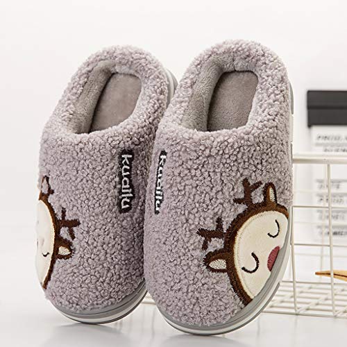 Zapatos De Casa NiñA-Zapatos De AlgodóN CáLido De Ciervo Dibujos Animados-Zapatillas Antideslizantes-Zapatos Casuales-Zapatos Invierno/Verano Zapatillas De Estar por Casa para NiñA NiñOs(Gris,31EU) Zapatos De Casa NiñA-Zapatos De AlgodóN CáLido De Ciervo Dibujos Animados-Zapatillas Antideslizantes-Zapatos Casuales-Zapatos Invierno/Verano Zapatillas De Estar por Casa para NiñA NiñOs(Gris,31EU)