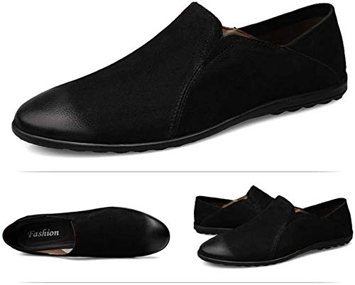 Zapatos de Hombre Holgazanes De Conducción for Los Zapatos De Los Hombres Grada for Embarcaciones En Vendas De Elástico Mate De Cuero Genuino De Costura De Empalme Crafts Súper Blando De Doble Uso Zapatos de Hombre Holgazanes De Conducción for Los Zapatos De Los Hombres Grada for Embarcaciones En Vendas De Elástico Mate De Cuero Genuino De Costura De Empalme Crafts Súper Blando De Doble Uso