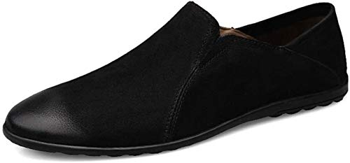 Zapatos de Hombre Holgazanes De Conducción for Los Zapatos De Los Hombres Grada for Embarcaciones En Vendas De Elástico Mate De Cuero Genuino De Costura De Empalme Crafts Súper Blando De Doble Uso Zapatos de Hombre Holgazanes De Conducción for Los Zapatos De Los Hombres Grada for Embarcaciones En Vendas De Elástico Mate De Cuero Genuino De Costura De Empalme Crafts Súper Blando De Doble Uso