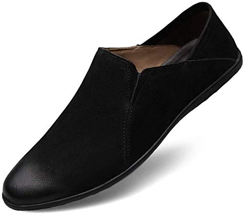 Zapatos de Hombre Holgazanes De Conducción for Los Zapatos De Los Hombres Grada for Embarcaciones En Vendas De Elástico Mate De Cuero Genuino De Costura De Empalme Crafts Súper Blando De Doble Uso Zapatos de Hombre Holgazanes De Conducción for Los Zapatos De Los Hombres Grada for Embarcaciones En Vendas De Elástico Mate De Cuero Genuino De Costura De Empalme Crafts Súper Blando De Doble Uso