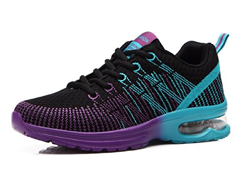 Zapatos de Running Para Mujer Zapatillas Deportivo Outdoor Calzado Asfalto Sneakers Negro 40