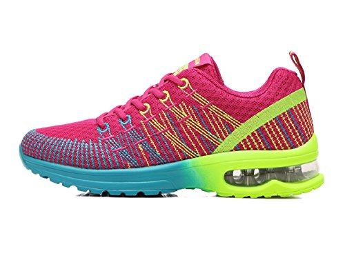 Zapatos de Running Para Mujer Zapatillas Deportivo Outdoor Calzado Asfalto Sneakers Rojo 36