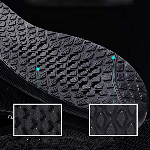 Zapatos de Seguridad para Hombre Trabajo con Punta de Acero, Zapatillas Deportivas al Aire Libre Moda Resistentes Deslizamiento Ligeras y Transpirables Suela Blanda Negro Yvelands(45)