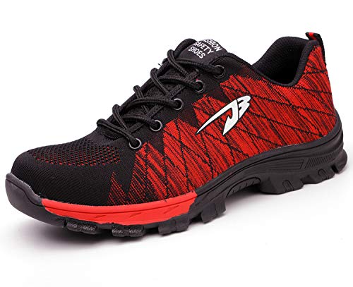 Zapatos de Seguridad para Hombre Transpirable Ligeras con Puntera de Acero Zapatillas de Seguridad Trabajo, Calzado de Industrial y Deportiva 42 Zapatos de Seguridad para Hombre Transpirable Ligeras con Puntera de Acero Zapatillas de Seguridad Trabajo, Calzado de Industrial y Deportiva 42