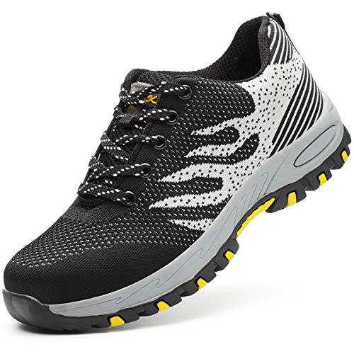 Zapatos de Seguridad para Hombre Zapatillas Zapatos de Mujer Seguridad de Acero Ligeras Calzado de Trabajo para Comodas Unisex Zapatos de Industria y Construcción Gris 43 Zapatos de Seguridad para Hombre Zapatillas Zapatos de Mujer Seguridad de Acero Ligeras Calzado de Trabajo para Comodas Unisex Zapatos de Industria y Construcción Gris 43