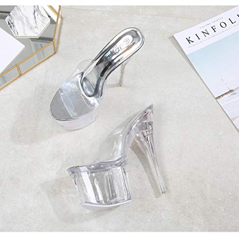 Zapatos de tacón Alto para Mujer Zapatos de Discoteca para Mujer Zapatillas de tacón Alto Impermeables Zapatos de Pasarela Modelo Zapatos de Pole Dance Transparentes @w002_36 Zapatos de tacón Alto para Mujer Zapatos de Discoteca para Mujer Zapatillas de tacón Alto Impermeables Zapatos de Pasarela Modelo Zapatos de Pole Dance Transparentes @w002_36
