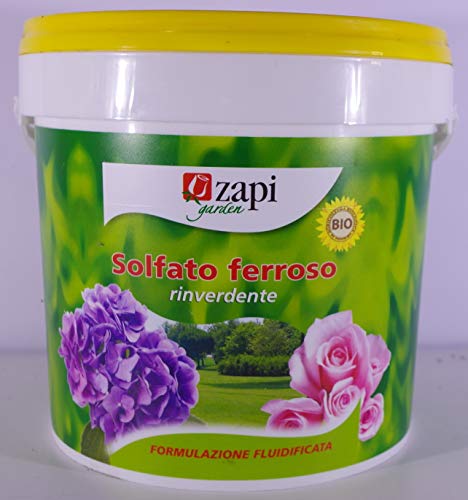 Zapi - Abono de sulfato ferroso, bolsa de 5 kg Zapi - Abono de sulfato ferroso, bolsa de 5 kg