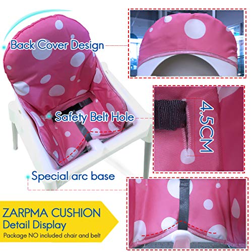 ZARPMA bebe Cojines para de Ikea Antilop Trona ,Lavable, Plegable, Silla Alta Cojines para Bebé,No Incluye Trona y CinturóN de Seguridad
