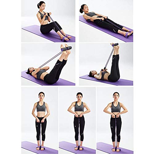 ZCZY Cuerda de Tensión Multifunción,4 Tubos elástico pedal de pie banda de entrenamiento,entrenador de abdomen, cintura, brazo, gimnasio en casa, sit-up,yoga, estiramiento y adelgazamiento ZCZY Cuerda de Tensión Multifunción,4 Tubos elástico pedal de pie banda de entrenamiento,entrenador de abdomen, cintura, brazo, gimnasio en casa, sit-up,yoga, estiramiento y adelgazamiento