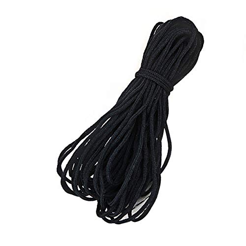 ZCZY Cuerda Elastica,3mm Redondo Cintas elásticas para Costura Y Manualidades DIY Cordon, Elástico de Cuerda Tela para Coser Ropa (Negro-10 yardas) ZCZY Cuerda Elastica,3mm Redondo Cintas elásticas para Costura Y Manualidades DIY Cordon, Elástico de Cuerda Tela para Coser Ropa (Negro-10 yardas)