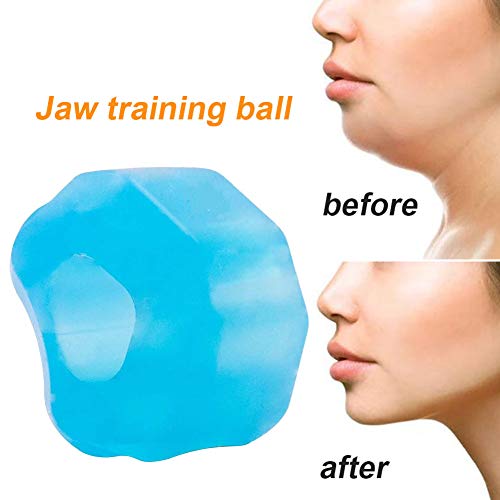 ZDYS Face Fitness Ball, bola de ejercicio de mandíbula, ejercicio de tóner facial, bola de ejercicio bucal, dispositivo de entrenamiento muscular de silicona para levantamiento facial