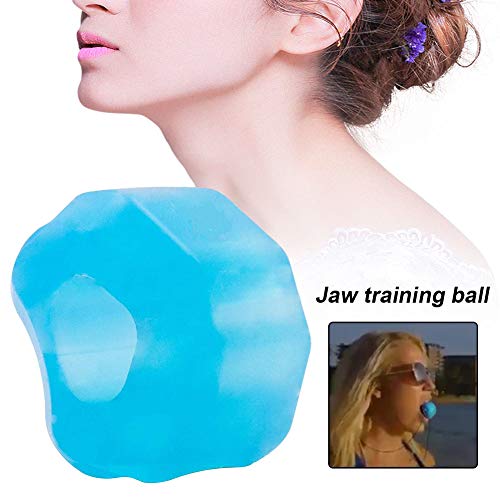 ZDYS Face Fitness Ball, bola de ejercicio de mandíbula, ejercicio de tóner facial, bola de ejercicio bucal, dispositivo de entrenamiento muscular de silicona para levantamiento facial