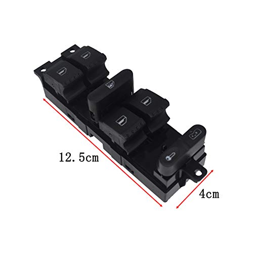 ZEALfix Interruptor Mando Elevalunas 1J4 959 857D para Golf Jetta Bora Passat B5 Seat Leon Toledo 1J4959857D