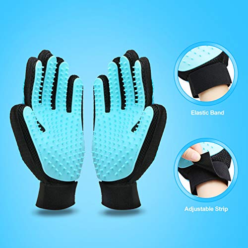Zellar Guante Cepillo para Eliminar Pelo, 2 En 1 Guante para Mascotas para Perro + Gato +Conejo, para Peinar Y Eliminar Pelo, Cabello Largo Y Corto, Buen Cepillo, Herramienta De Masaje (1 Par) Zellar Guante Cepillo para Eliminar Pelo, 2 En 1 Guante para Mascotas para Perro + Gato +Conejo, para Peinar Y Eliminar Pelo, Cabello Largo Y Corto, Buen Cepillo, Herramienta De Masaje (1 Par)