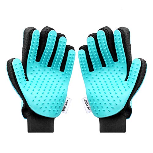 Zellar Guante Cepillo para Eliminar Pelo, 2 En 1 Guante para Mascotas para Perro + Gato +Conejo, para Peinar Y Eliminar Pelo, Cabello Largo Y Corto, Buen Cepillo, Herramienta De Masaje (1 Par) Zellar Guante Cepillo para Eliminar Pelo, 2 En 1 Guante para Mascotas para Perro + Gato +Conejo, para Peinar Y Eliminar Pelo, Cabello Largo Y Corto, Buen Cepillo, Herramienta De Masaje (1 Par)