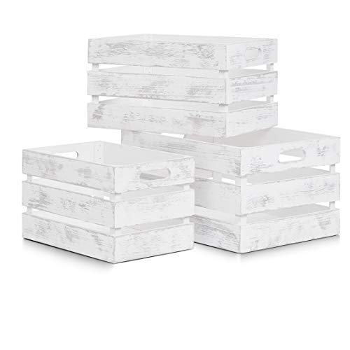 Zeller 15131 Caja de Almacenamiento, Madera, Blanco, 35x25x20 cm Zeller 15131 Caja de Almacenamiento, Madera, Blanco, 35x25x20 cm