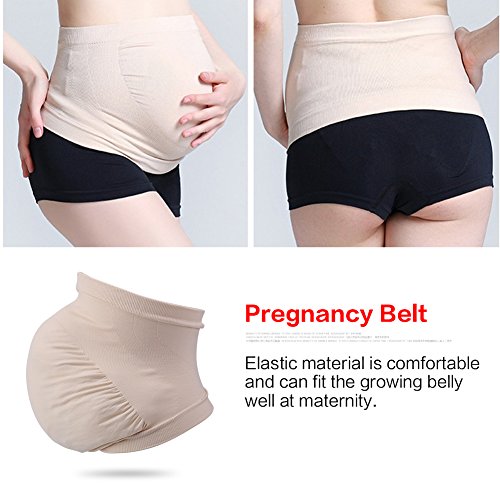 Zerodis Las Mujeres Embarazadas Belly Support Band Cinturón de Panza Banda elástica sin Costuras Cuidado prenatal Ropa Embarazada(Beige L) Zerodis Las Mujeres Embarazadas Belly Support Band Cinturón de Panza Banda elástica sin Costuras Cuidado prenatal Ropa Embarazada(Beige L)