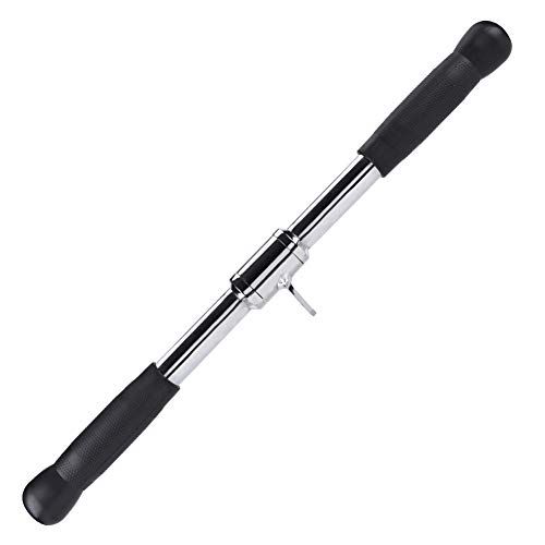 zerone barra giratoria para y tríceps y ejercitar bíceps, barra Pull Up de acero gancho Giratorio equipo gimnasio Ataque a Cable con empuñadura de goma, Barra Curl zerone barra giratoria para y tríceps y ejercitar bíceps, barra Pull Up de acero gancho Giratorio equipo gimnasio Ataque a Cable con empuñadura de goma, Barra Curl