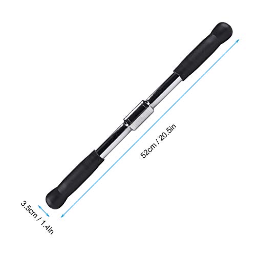 zerone barra giratoria para y tríceps y ejercitar bíceps, barra Pull Up de acero gancho Giratorio equipo gimnasio Ataque a Cable con empuñadura de goma, Barra Curl zerone barra giratoria para y tríceps y ejercitar bíceps, barra Pull Up de acero gancho Giratorio equipo gimnasio Ataque a Cable con empuñadura de goma, Barra Curl