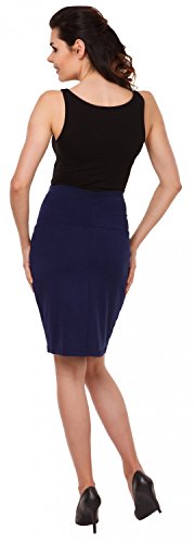 Zeta Ville - Premama Midi Falda de Tubo Banda Barriga elástica - para Mujer 066c (Armada, 44, 2XL) Zeta Ville - Premama Midi Falda de Tubo Banda Barriga elástica - para Mujer 066c (Armada, 44, 2XL)