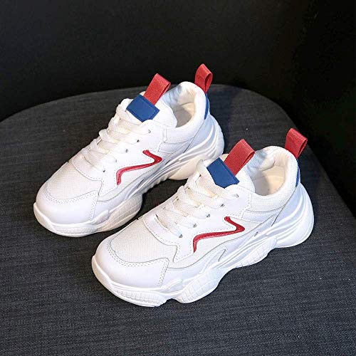 ZGYQGOO Zapatillas de Correr para Mujer Zapatillas de Deporte Harajuku en Aumento Plataforma de Altura amortiguadora Transpirable Wave Sports Walking ZGYQGOO Zapatillas de Correr para Mujer Zapatillas de Deporte Harajuku en Aumento Plataforma de Altura amortiguadora Transpirable Wave Sports Walking