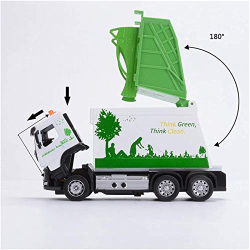 ZHANG Ciudad Saneamiento Modelo De Coche Aleación Sonido Y Ligero Coche De Juguete para Niños Metal Resistente A Roturas Niño Verde Ambiental ZHANG Ciudad Saneamiento Modelo De Coche Aleación Sonido Y Ligero Coche De Juguete para Niños Metal Resistente A Roturas Niño Verde Ambiental