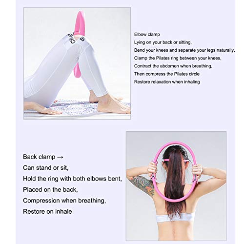 ZHANGYU Anillo de Pilates el círculo mágico de Doble Acolchado, Duradero y Ligero, pérdida de Peso, Entrenamientos domésticos, Estiramiento o Fuerza y Entrenamiento de flexibilidad,Púrpura ZHANGYU Anillo de Pilates el círculo mágico de Doble Acolchado, Duradero y Ligero, pérdida de Peso, Entrenamientos domésticos, Estiramiento o Fuerza y Entrenamiento de flexibilidad,Púrpura