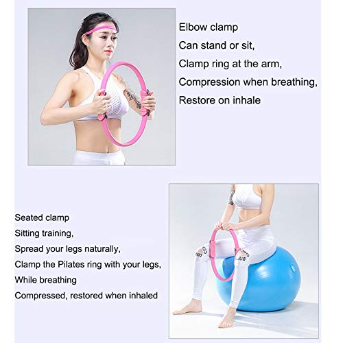 ZHANGYU Anillo de Pilates el círculo mágico de Doble Acolchado, Duradero y Ligero, pérdida de Peso, Entrenamientos domésticos, Estiramiento o Fuerza y Entrenamiento de flexibilidad,Púrpura ZHANGYU Anillo de Pilates el círculo mágico de Doble Acolchado, Duradero y Ligero, pérdida de Peso, Entrenamientos domésticos, Estiramiento o Fuerza y Entrenamiento de flexibilidad,Púrpura