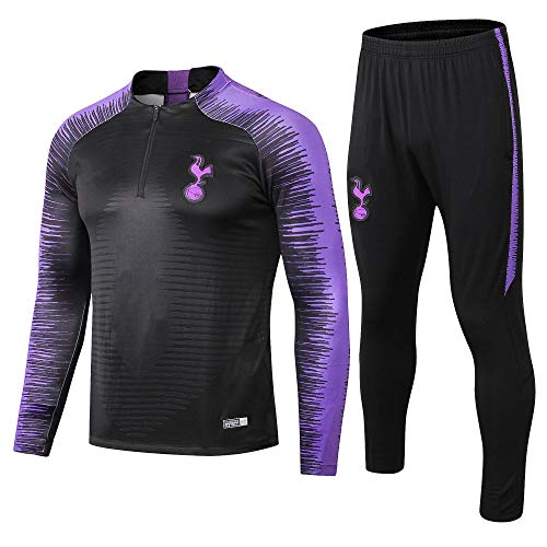 zhaojiexiaodian Traje de Entrenamiento de fútbol Tottenham Half Pull Club Deportivo para Adultos, Traje de Uniforme, S