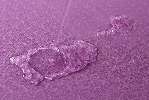 ZHENG Esterilla Yoga Colchonetas de Yoga Motión de Yoga Motion Faamy y Suave Resistente al desgarro y Duradero (Color : Purple)