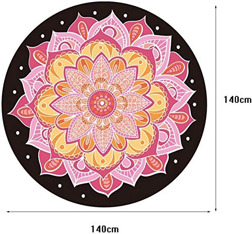 ZHENG Esterilla Yoga Colchonetas de Yoga Natural Caucho Yoga Mat Profesión Deportes Yoga Manta Manta Meditación Meditada Meditada Redonda Matada de Yoga 140x140cm ZHENG Esterilla Yoga Colchonetas de Yoga Natural Caucho Yoga Mat Profesión Deportes Yoga Manta Manta Meditación Meditada Meditada Redonda Matada de Yoga 140x140cm