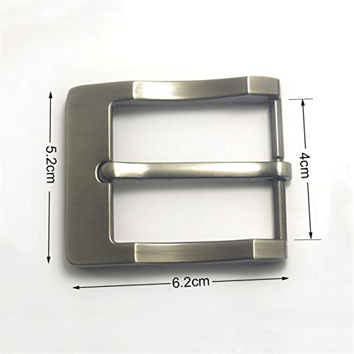 ZHHO Fin Barra De Bar Talón Único Pin Hebilla De Cinturón La Mitad De Las Correas De Cuero De Ajuste De La Correa De Metal 4cm Hombres De La Hebilla del Cinturón De 38mm (Color : Silver) ZHHO Fin Barra De Bar Talón Único Pin Hebilla De Cinturón La Mitad De Las Correas De Cuero De Ajuste De La Correa De Metal 4cm Hombres De La Hebilla del Cinturón De 38mm (Color : Silver)