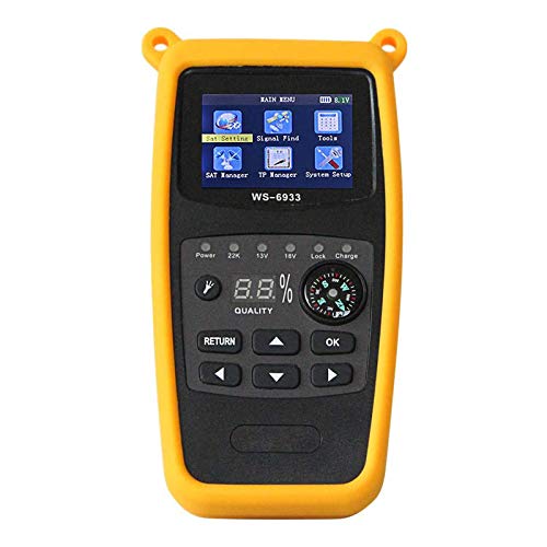 ZHITING-WS-6933 DVB-S2 FTA C&KU Band Digital Satellite Meter Finder con brújula