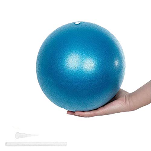 ZHOUZHOU Pelota de Mini Pilates 25cm Pelota de Ejercicios de Sports Balón de Yoga para Ejercicios Abdominales Masaje y Gimnasio en Casa y Ejercicios básicos de rehabilitación de Hombros (Azul)