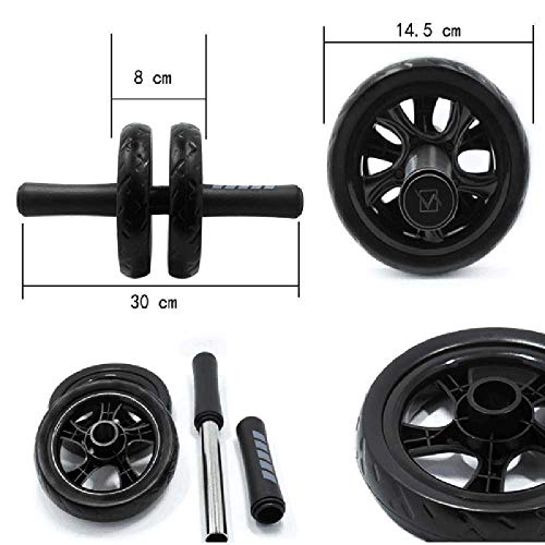 zhuao Entrenador De Gimnasio, Ejercicio De Dos Ruedas Muscular, Máquina De Fitness De Rodillos Caseros Negro zhuao Entrenador De Gimnasio, Ejercicio De Dos Ruedas Muscular, Máquina De Fitness De Rodillos Caseros Negro