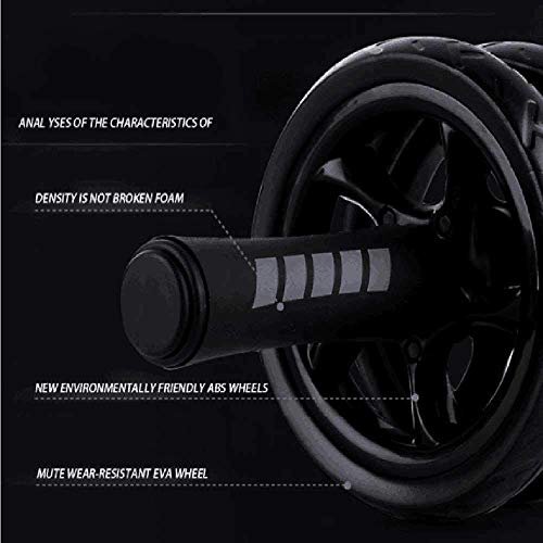 zhuao Entrenador De Gimnasio, Ejercicio De Dos Ruedas Muscular, Máquina De Fitness De Rodillos Caseros Negro zhuao Entrenador De Gimnasio, Ejercicio De Dos Ruedas Muscular, Máquina De Fitness De Rodillos Caseros Negro