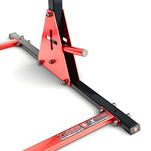 ZIDER SPORT - Barra de dominadas con estación de entrenamiento y asas para flexiones, altura 135 - 245 cm, estación de musculación ZIDER SPORT - Barra de dominadas con estación de entrenamiento y asas para flexiones, altura 135 - 245 cm, estación de musculación