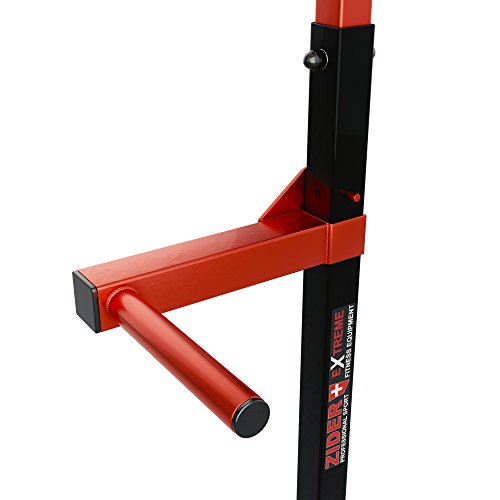 ZIDER SPORT - Barra de dominadas con estación de entrenamiento y asas para flexiones, altura 135 - 245 cm, estación de musculación ZIDER SPORT - Barra de dominadas con estación de entrenamiento y asas para flexiones, altura 135 - 245 cm, estación de musculación