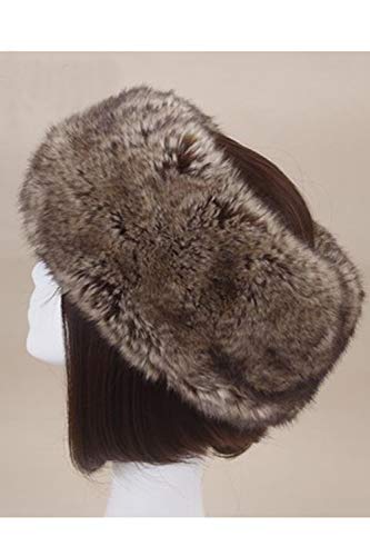 Zinmuwa Sombrero del Estilo Ruso De La Venda de la Piel Sintética del Invierno Earwarmer Earmuff Sombrero Ruso Café One Size Zinmuwa Sombrero del Estilo Ruso De La Venda de la Piel Sintética del Invierno Earwarmer Earmuff Sombrero Ruso Café One Size
