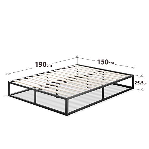 Zinus Somier Joseph Modern Studio 150x190x25cm, con plataforma Low Profile Bed Frame