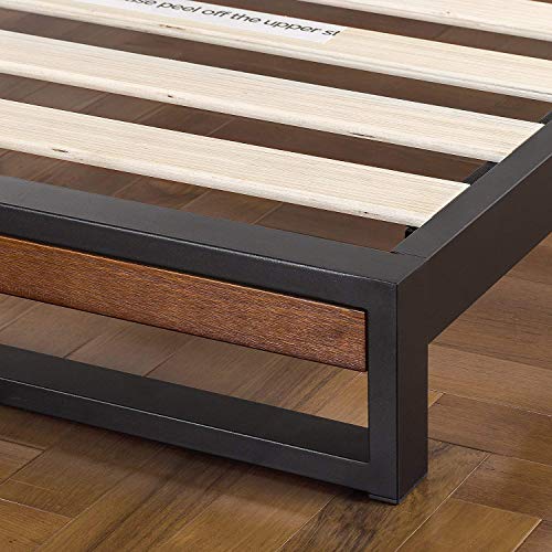 Zinus Suzanne Somier de Metal Y Madera con Cabecero 150x200x18cm Zinus Suzanne Somier de Metal Y Madera con Cabecero 150x200x18cm