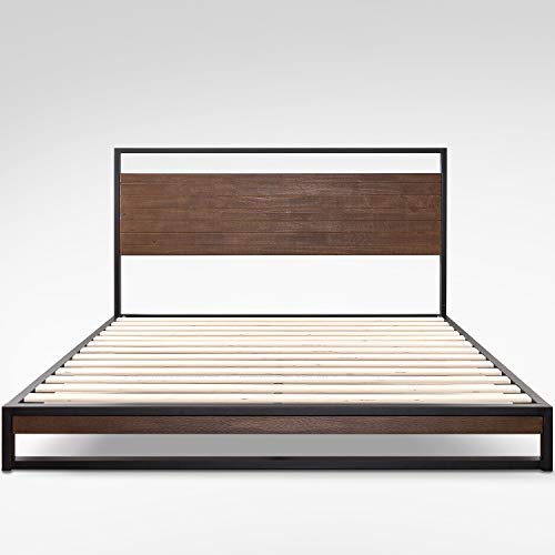 Zinus Suzanne Somier de Metal Y Madera con Cabecero 150x200x18cm Zinus Suzanne Somier de Metal Y Madera con Cabecero 150x200x18cm