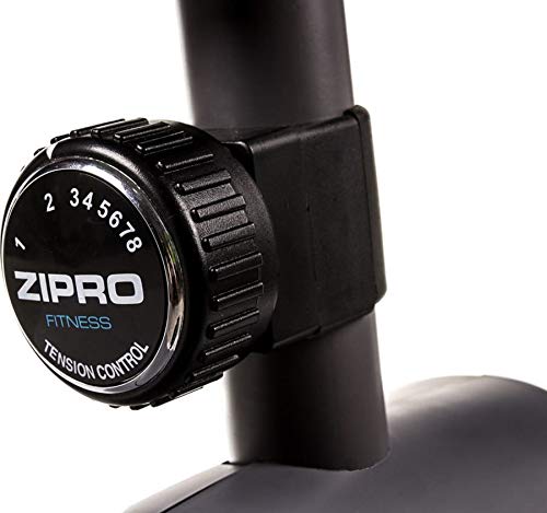 Zipro Unisex - Bicicleta de Fitness Horizontal magnética Vision, Color Negro, Talla única