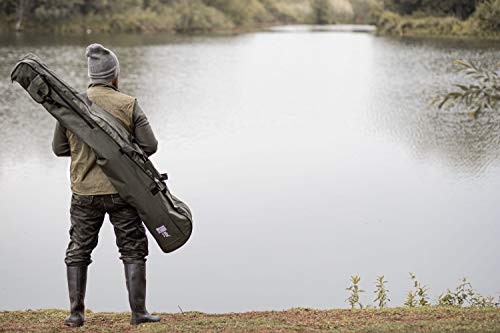 Zite Fishing - Funda para caƱas de pescar (150 cm, con compartimento para sombrilla y red de pescar, asas y correa para el hombro) Zite Fishing - Funda para caƱas de pescar (150 cm, con compartimento para sombrilla y red de pescar, asas y correa para el hombro)