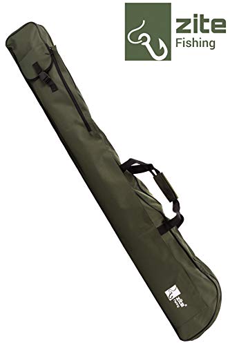 Zite Fishing - Funda para cañas de pescar (150 cm, con compartimento para sombrilla y red de pescar, asas y correa para el hombro)