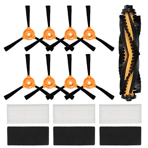 ZITFRI Kit Recambio para Cecotec Conga Excellence 990 Robot Aspiradora, 12 Pcs Set de Accesorios 3 Pares de Filtros Hepa, 8 Cepillos Laterales y 1 Cepillo Principal, Repuestos ZITFRI Kit Recambio para Cecotec Conga Excellence 990 Robot Aspiradora, 12 Pcs Set de Accesorios 3 Pares de Filtros Hepa, 8 Cepillos Laterales y 1 Cepillo Principal, Repuestos